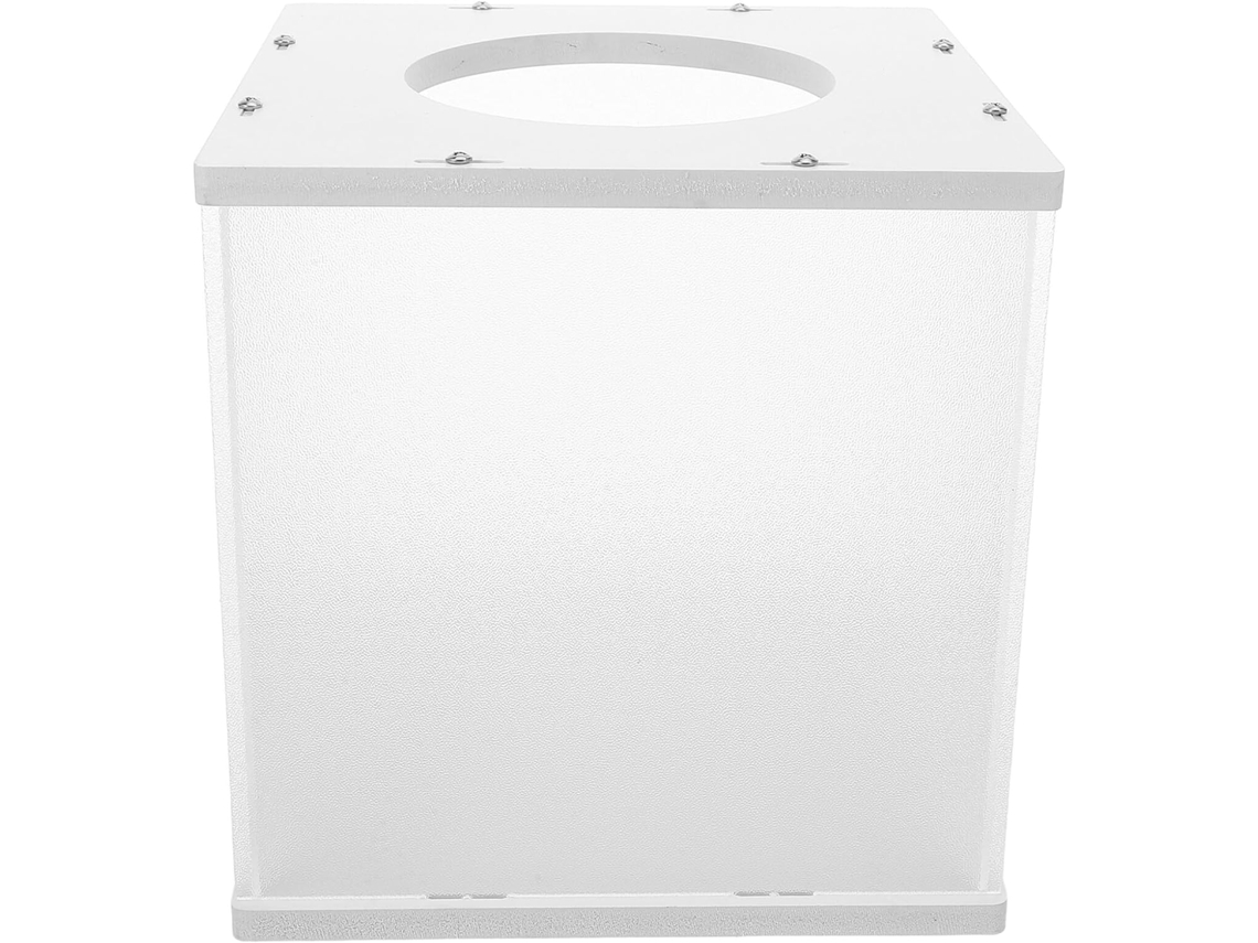 Buzón De Sugerencias De Acrílico Mate Transparente De 20x20x20 Cm, Buzón Cuadrado Para Rifas.