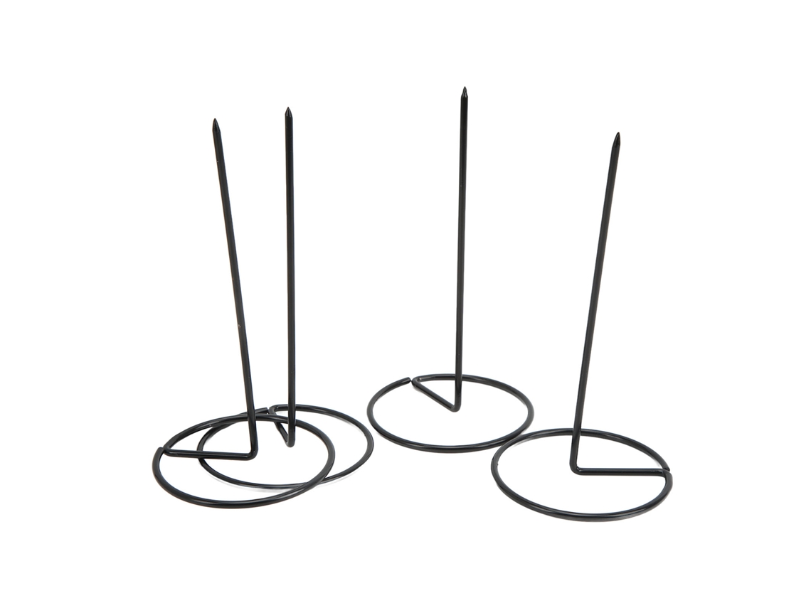 4pcs Porta Recibos Negro 14.5cm Base Estable Diseño Desmontable Tapa De Goma Reutilizable Porta Tickets Restaurante