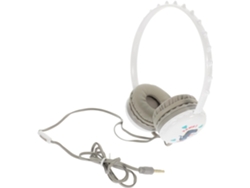 Casque Audio Garçon Et Filles Filaire Cartoon Fille Confortable Léger Design Mignon Blanc Pour