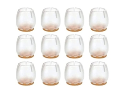 12 Fundas De Silicona Para Patas De Sillas/mesas, Protección Contra Arañazos, Patas Redondas De 26-31 Mm.