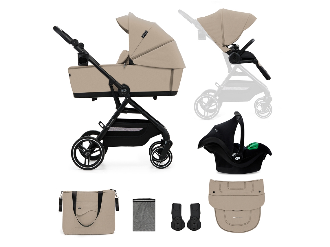 Cochecito KINDERKRAFT de Bebé Universal Yoxi 3 en 1 (Beige)