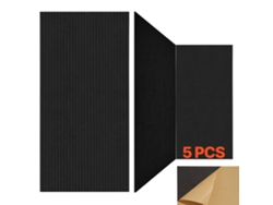 Paneles Acústicos Autoadhesivos Negros 5 Piezas 1200x600x10mm para Aislamiento Acústico Tekmaquinas