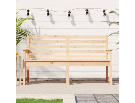 Banco De Jardín VIDAXL Marrón Madera (159.5x48x91.5 cm)
