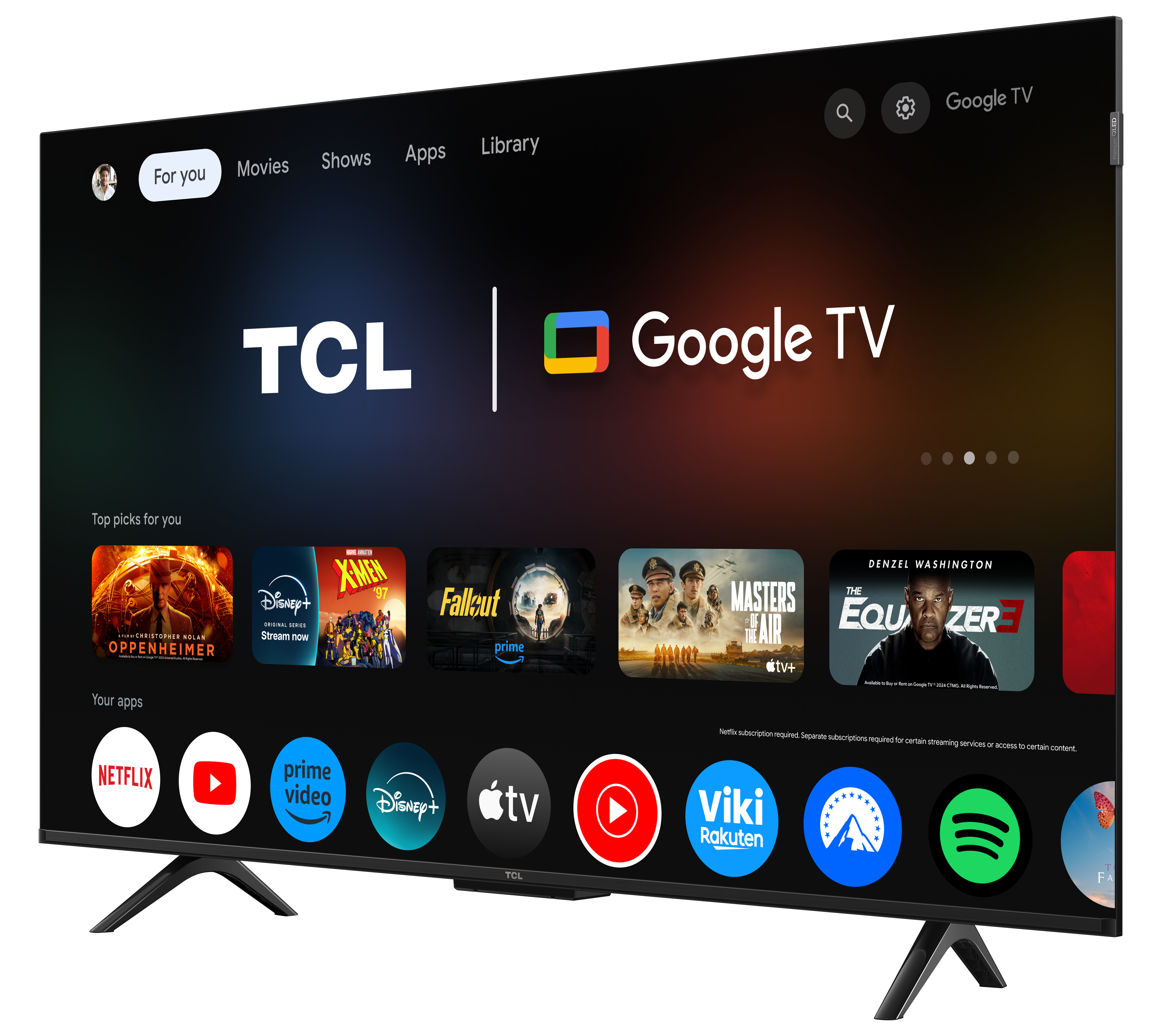 TV TCL 43P7K (QLED - 43'' - 109 cm - 4K Ultra HD - Smart Tv