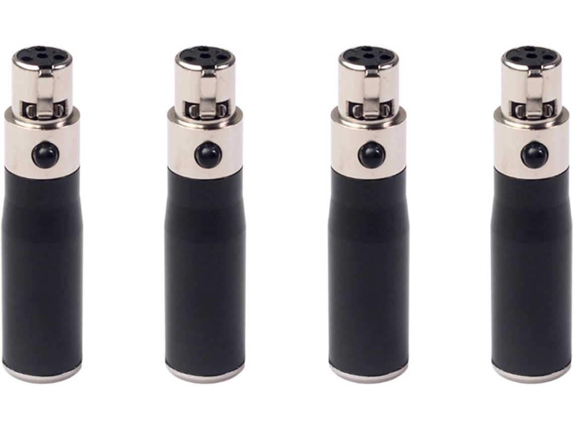 Adaptador De Audio Xlr Mini De 3 Pines Macho A 4 Pines, Convertidor De Señal Hi-fi (4 Unidades).