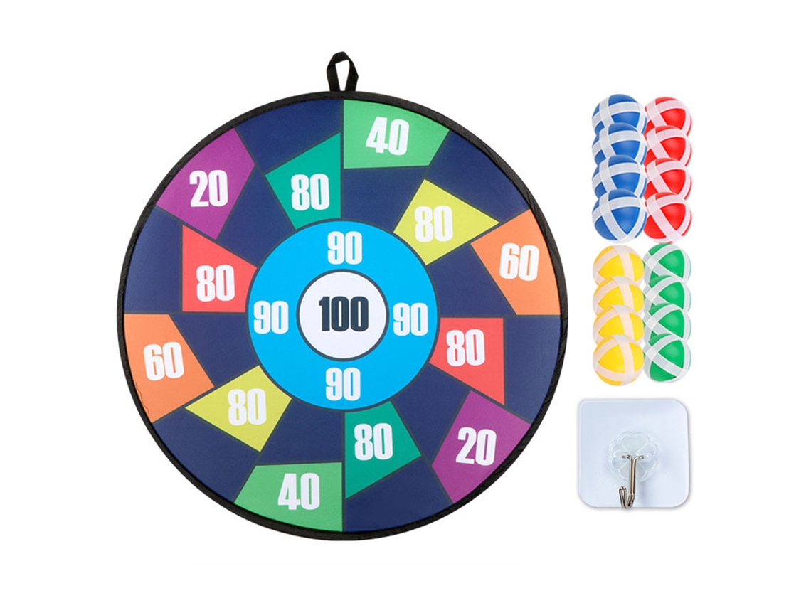 Juego De Dardos Plegable Para Niños De 73 Cm Con 16 Bolas Adhesivas. Seguro Para Niños Y Niñas. Regalo Ideal.