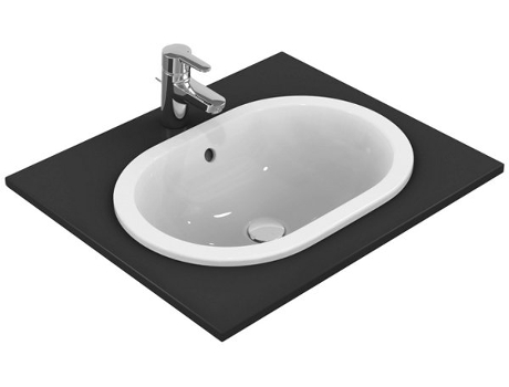 IDEAL STANDARD Connect Lavabo empotrado ovalado 620mm E5049, IDEAL STANDARD Connect Lavabo empotrado ovalado 620mm E5049, Color: Blanco