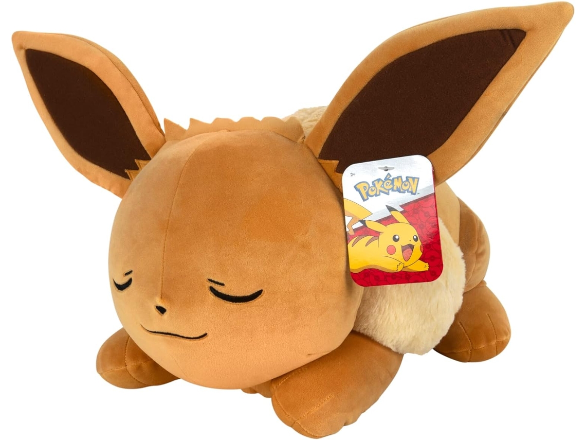Peluche Eevee Dormindo Pokémon 45 Cms