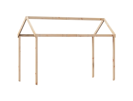 Techo De Cama De Los Niños VIDAXL Marrón (207x95.5x159 cm)