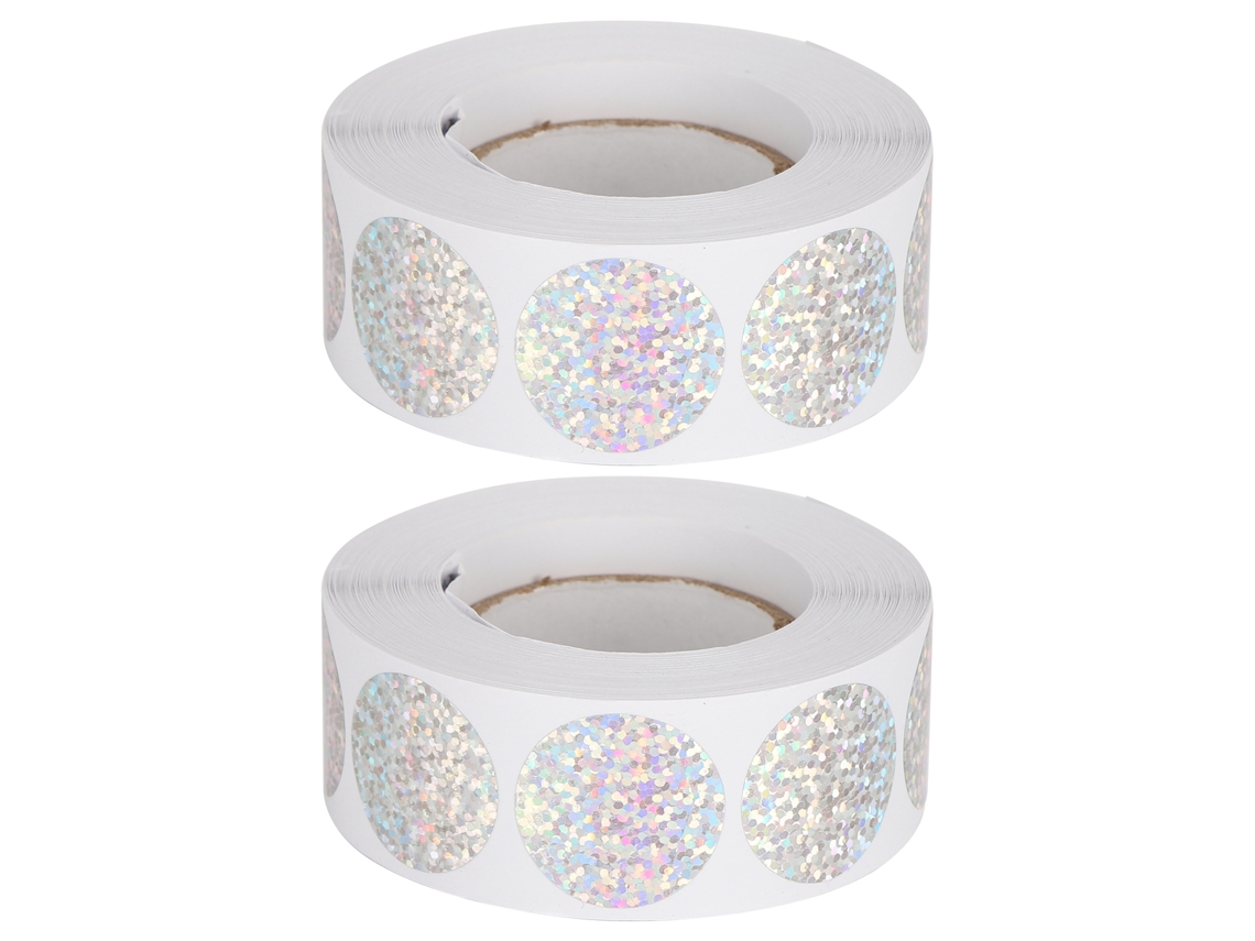 2 Rollos De Pegatinas Con Lentejuelas Redondas Cinta Decorativa Washi Para Scrapbooking Y Envases