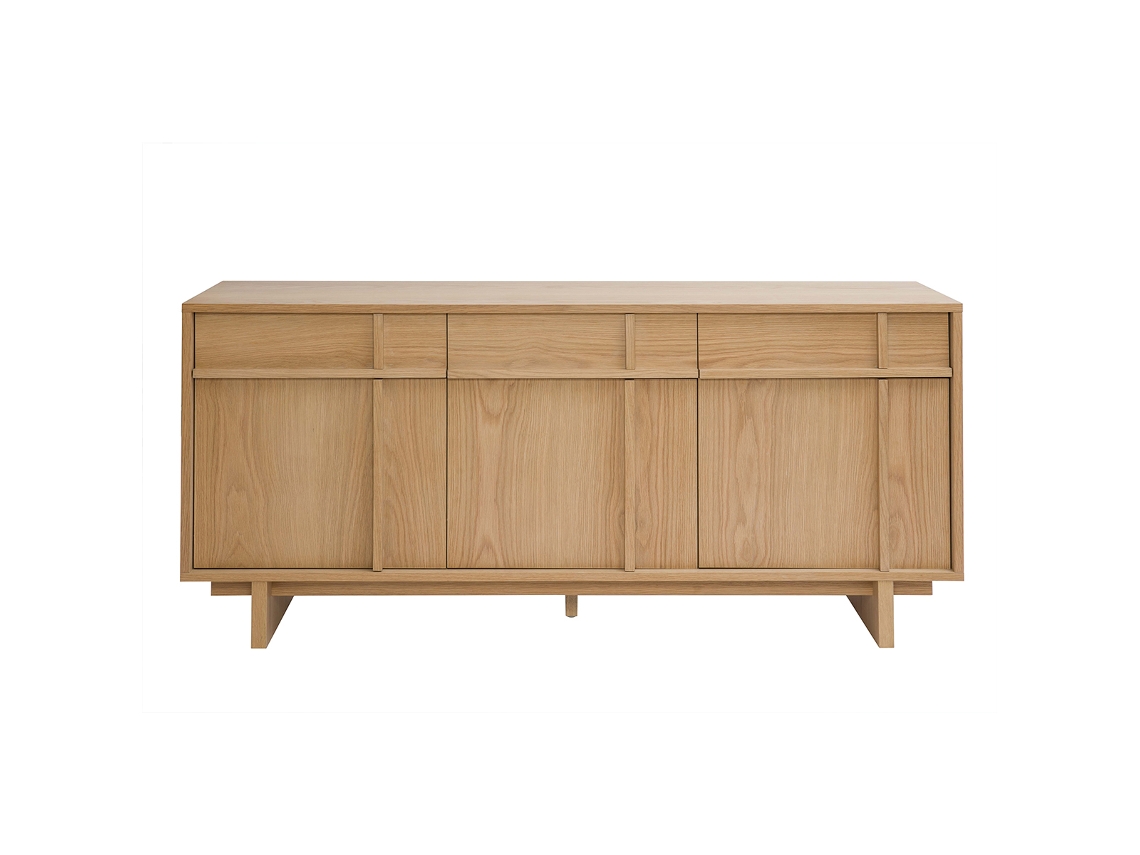 Aparador de madera blanca L160 cm Zao Miliboo