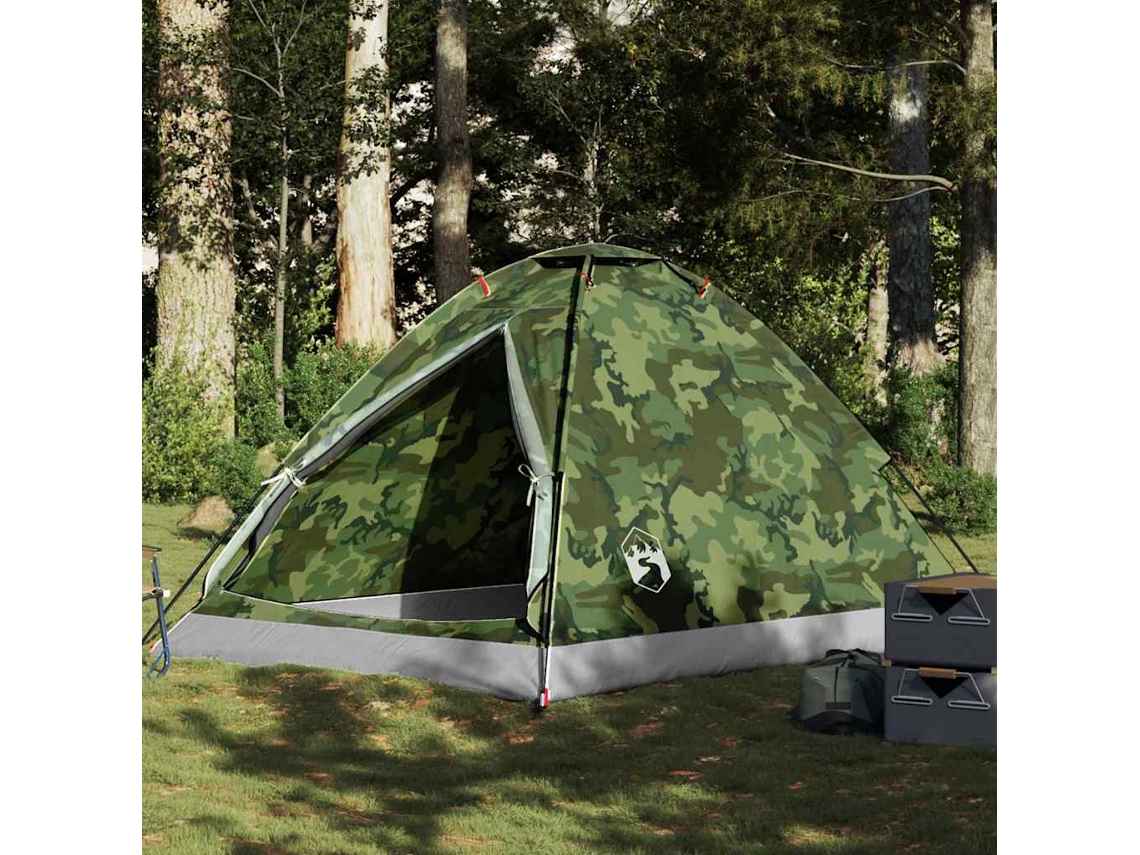 Tienda De Campaña Iglú Para 4 Personas Impermeable Camuflaje
