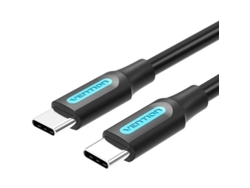 Cable Usb 2.0 Tipo-C VENTION Cosbi/ Usb Tipo-C Macho Usb Tipo-C Macho/ 3M/ Negro