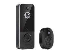 Cámara de timbre de vídeo inteligente inalámbrica con timbre, sistema de seguridad para el hogar con detección humana IA, vista en vivo BISBISOUS