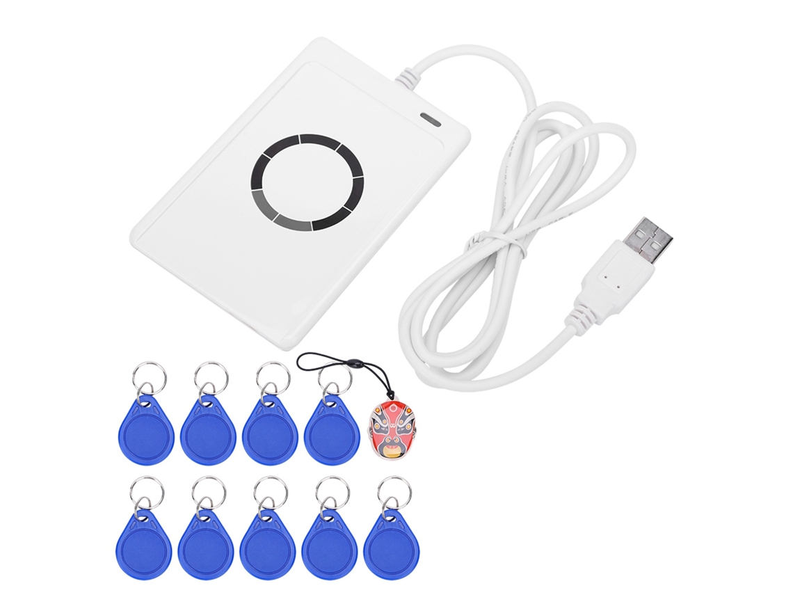 Lector De Tarjetas Nfc Contactless 13.56mhz Rfid Ic Tarjeta Escritor Usb Portátil Herramienta De Copia Acr122u