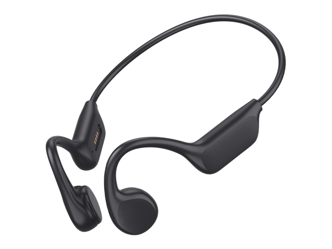 Auriculares de conducción ósea, resistentes al agua IPX8, aptos para natación, con reproductor MP3 integrado y 32 GB de memoria SPQMENT (negro)