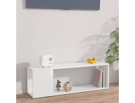 Mueble para la televisión VIDAXL Blanco Madera contrachapada (100x24x32 cm)