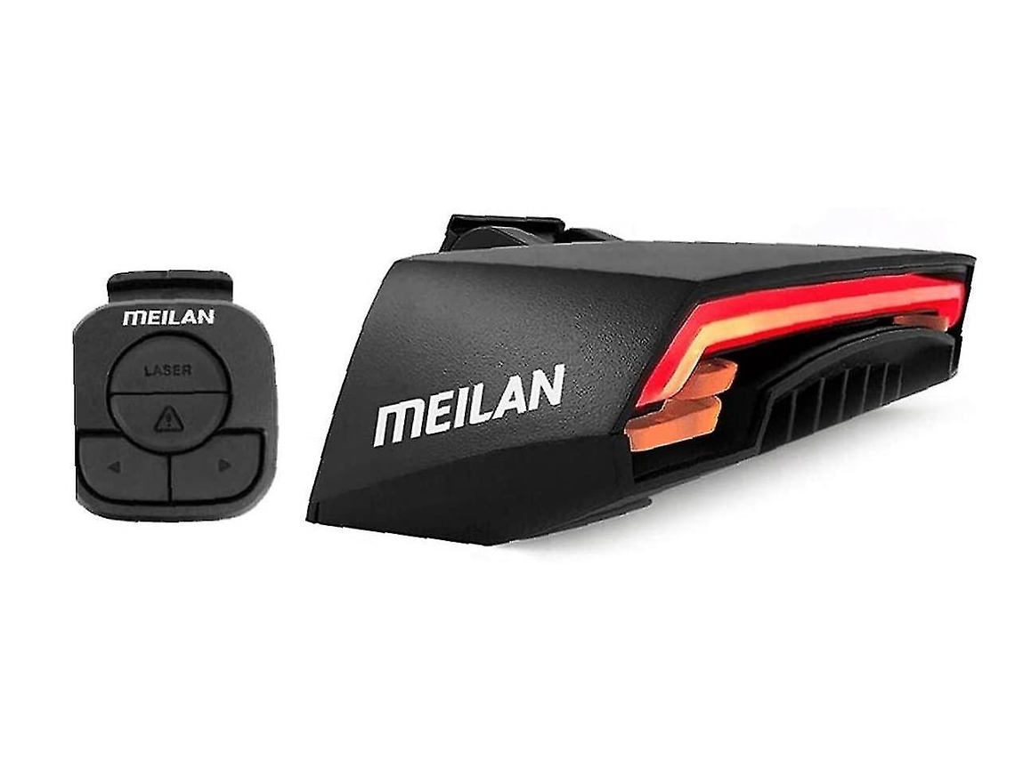 juego de luces traseras inalámbricas para bicicleta, luz de freno automática, advertencia trasera, recargable por USB, Yizhood (negro)