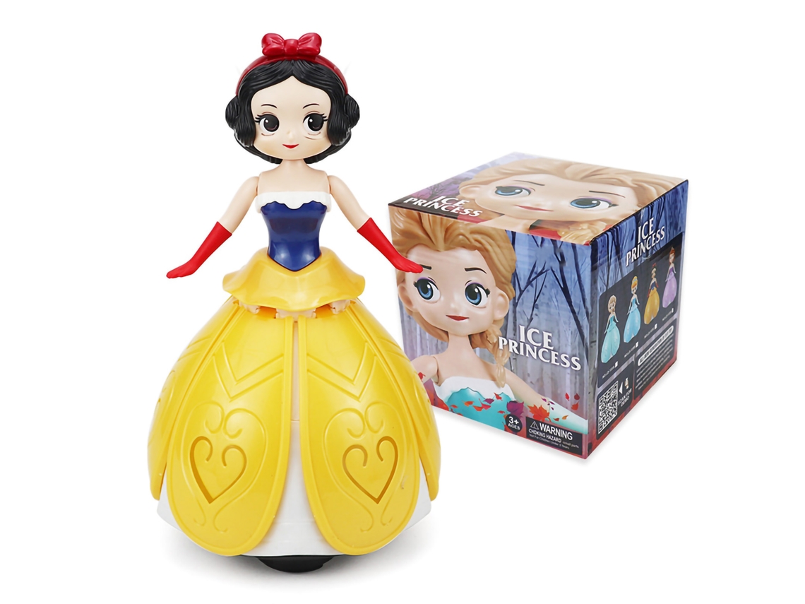 Ats-muñeca Princesa Bailarina Giratsoria Con Música Y Luces Coloridas Juguete Musical Para Niñas 133c Sin Alas