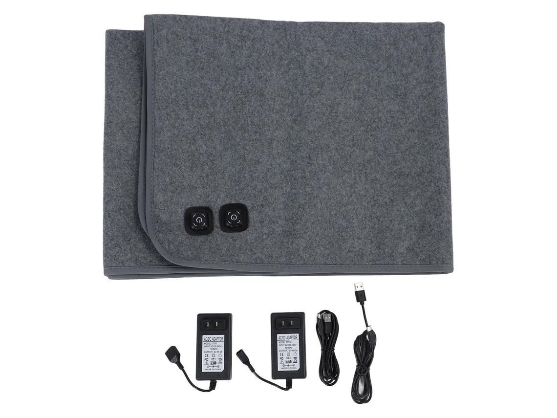 Manta Eléctrica Para Cama Con Doble Control, Calentamiento Rápido A 60 °c, 3 Velocidades, 160 X 80 Cm, Enchufe Estadounidense.