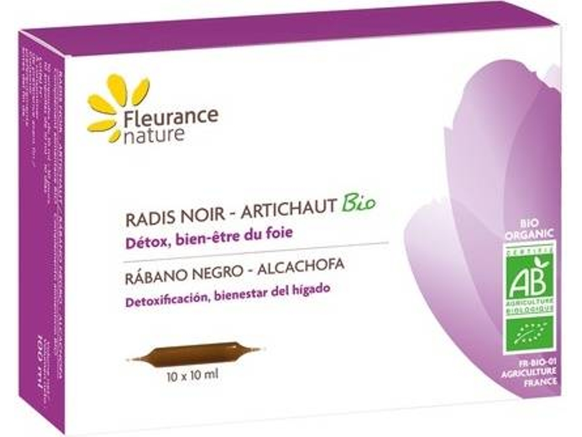 Rábano Negro Alcachofa Eco Fleurance Nature 10 Ampollas