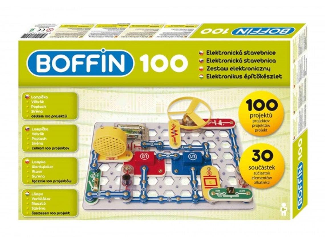 Kit de electrónica BOFFIN 100 (8 anos)