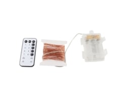 2026-cordón De Luces Hada 10m 100led Control Remoto 8 Efectos Ajuste Brillo Temporizador Ip44 Blanco Cálido Para Navidad Halloween Fiestas