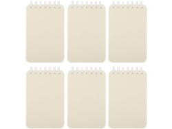Conjunto De 6 Cadernos De Desenho Artístico A7 Com Espiral, Pequenos Páginas Em Branco, Tamanho Portátil Para