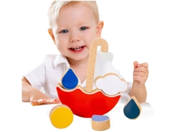 Bloques De Equilibrio De Madera Para Que Los Niños En Edad Preescolar Desarrollen La Motricidad Fina.