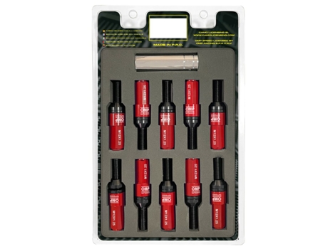 Kit de tornillos OMP OMPS09971206 28 mm Rojo M12 x 1,25