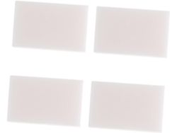 4 Piezas De Bloques De Escultura De Caucho Tpr Blanco, Material Fácil De Usar.