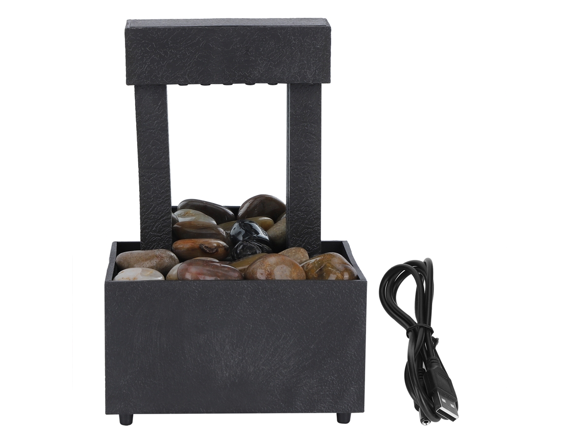 Fuente de agua LED USB LAXISCREED para decoración de mesa