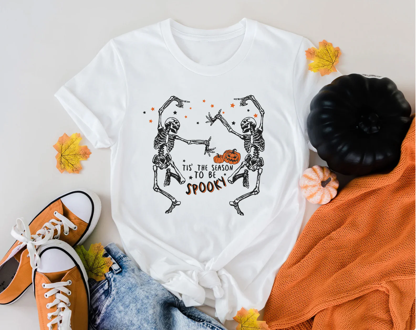 Tis The Season To Be Spooky T-shirt Unisex Rockinstone Size:l