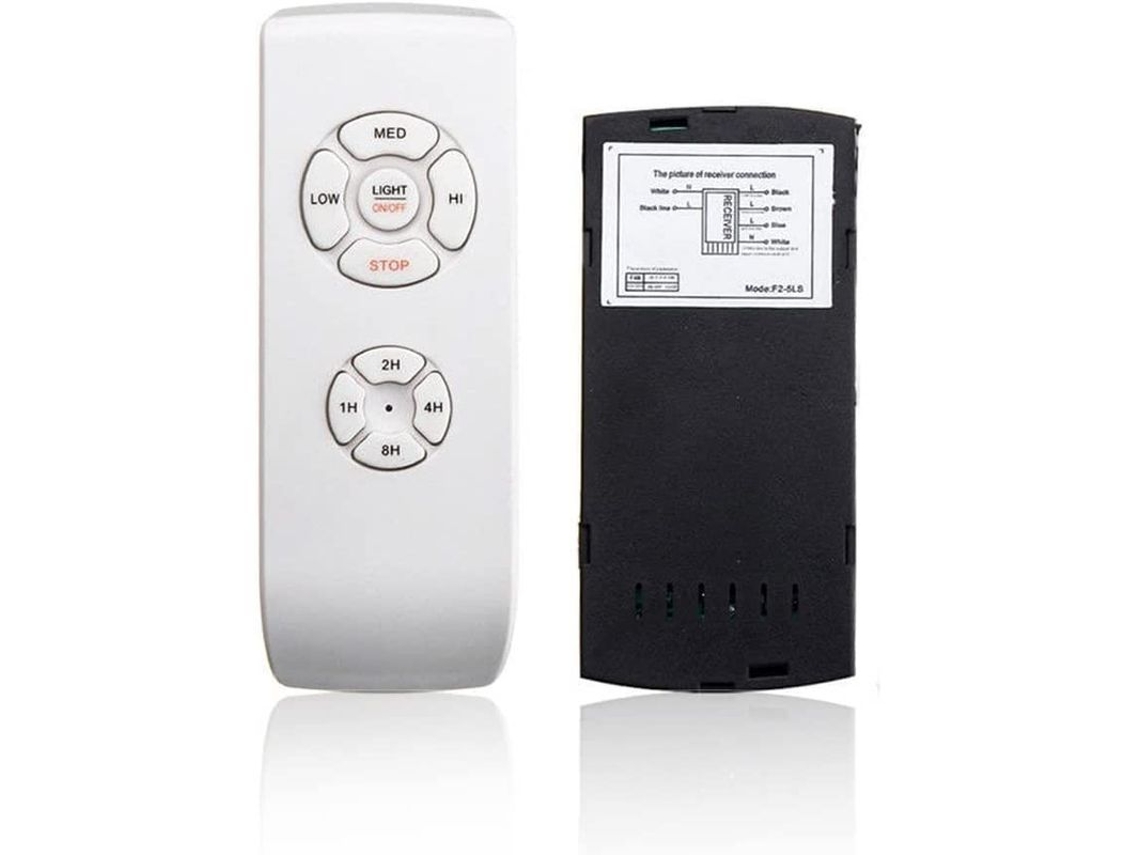 Ventilador De Techo Universal Con Control Remoto, Kit Inalámbrico De 110 V/220 V Para El Hogar, La Oficina Y El Hotel - Blanco