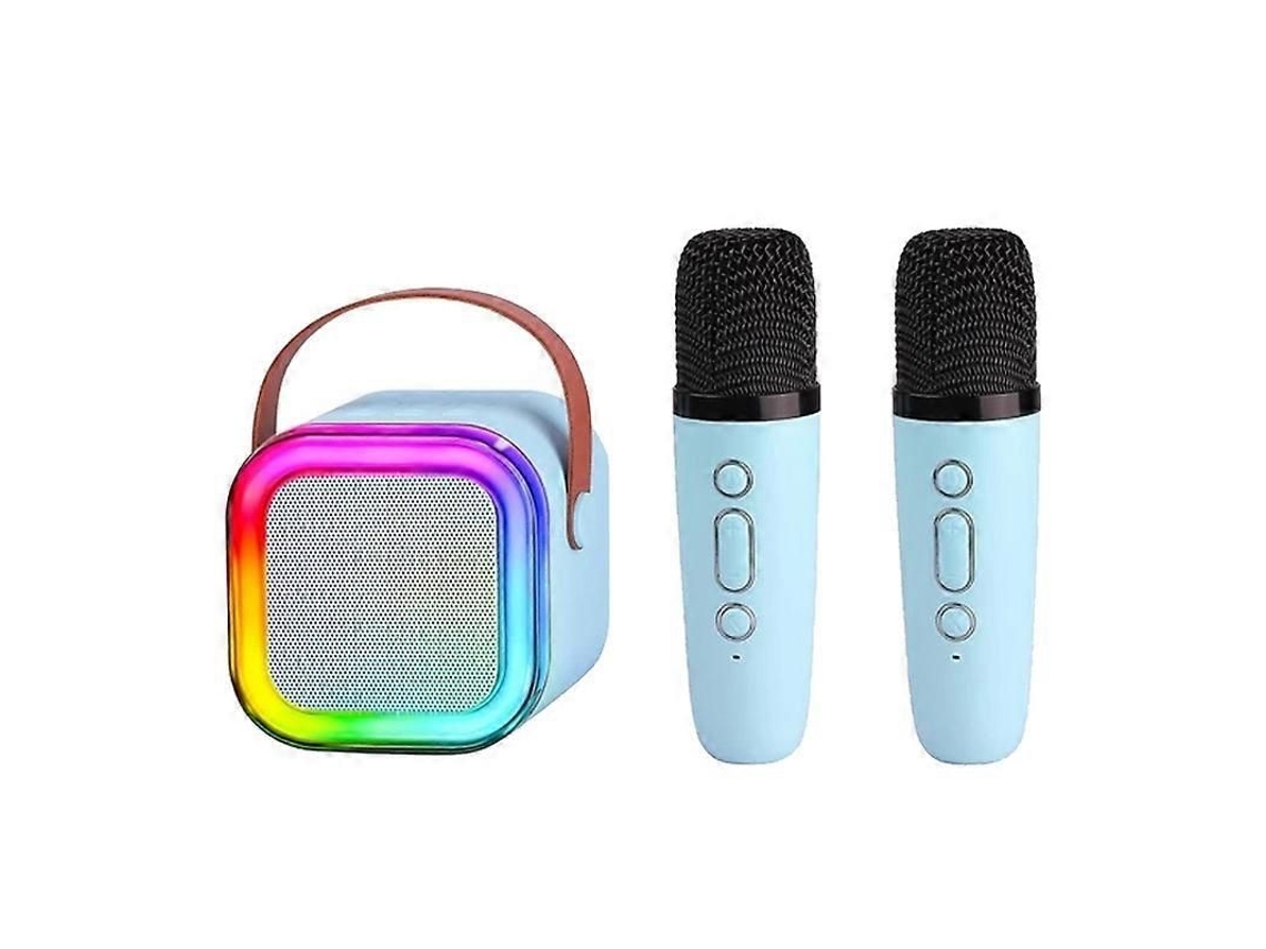 Sistema de sonido de karaoke inalámbrico portátil para uso doméstico y exterior, micrófono incorporado, altavoz inteligente.