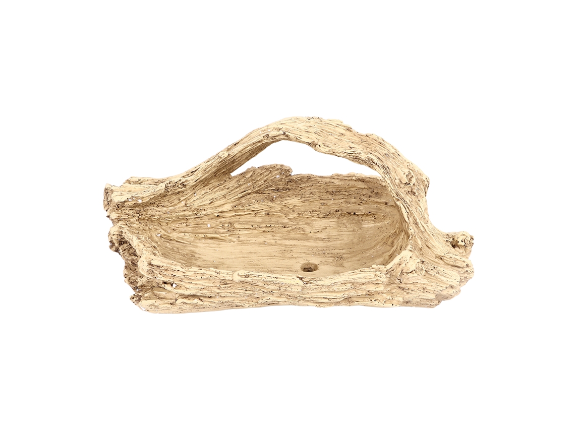 Maceta De Resina Falsa Madera Driftwood Artificial Para Suculentas, Mesa De Café, Escritorio O Repisa