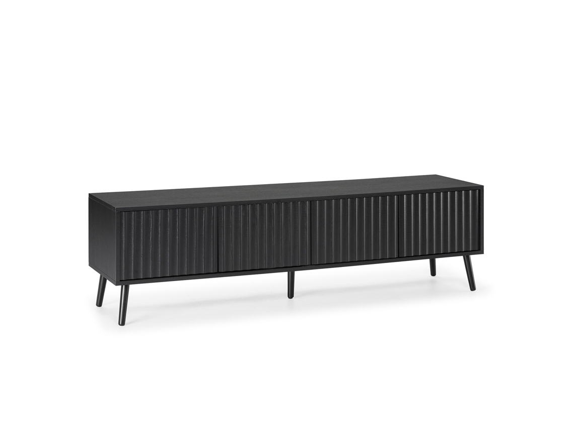 Mueble TV Lluvia 4 puertas color Negro VS VENTA-STOCK