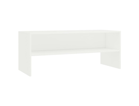 Maison Exclusive - Mueble para TV madera contrachapada blanco 100x40x40 cm