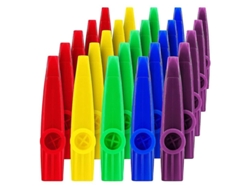 25 Kazoos De Plástico Con Diafragma Para Regalos, Premios Y Fiestas - Instrumentos Musicales