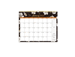 Calendario De Pared De 12 Meses Para 2025 Con Blocs De Notas Grandes, Diseño Floral, 372 X 288 Mm.