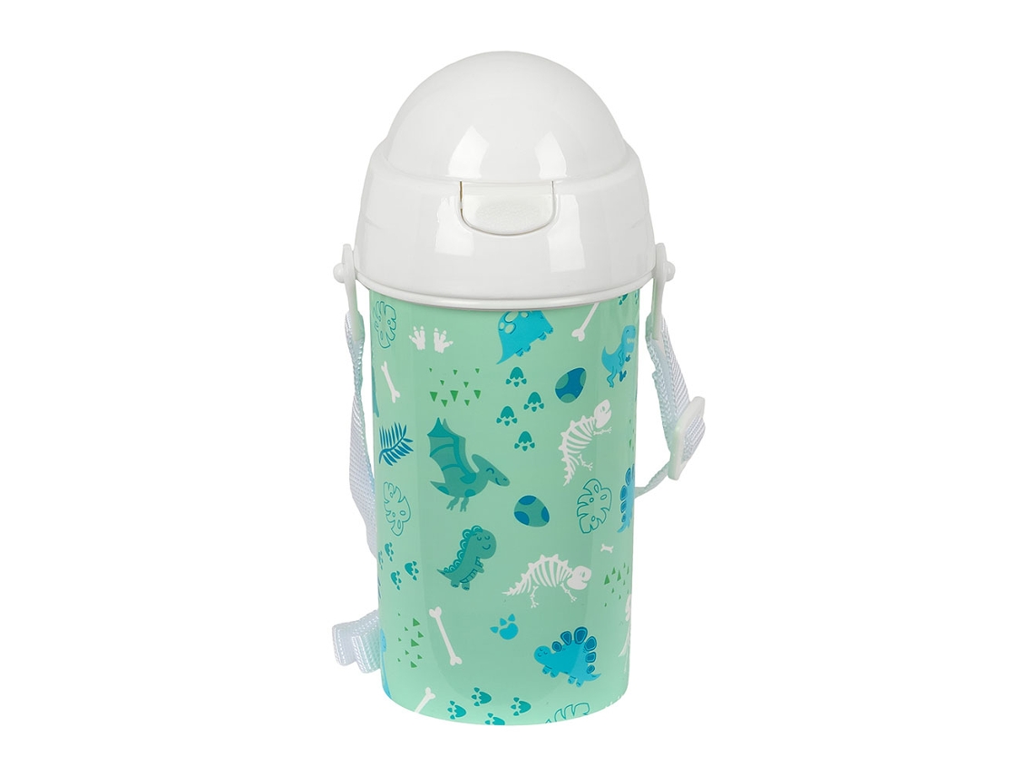 Botella Safta Dino 500 ml Apertura automática con pajita 342490899