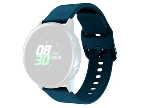 Correa de Silicona diseño de hebilla cuadrada para Samsung Galaxy Watch 5 40mm/44mm/Watch 5 Pro 45mm/Watch4 40mm/44mm/Watch4 Classic 42mm - azul os...