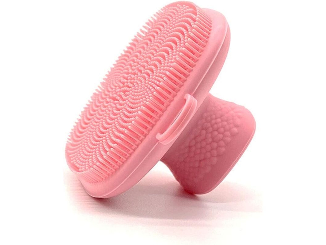 Cepillo De Limpieza Facial De Silicona, Cepillo De Mano Impermeable Para El Rostro Y La Limpieza (rosa)