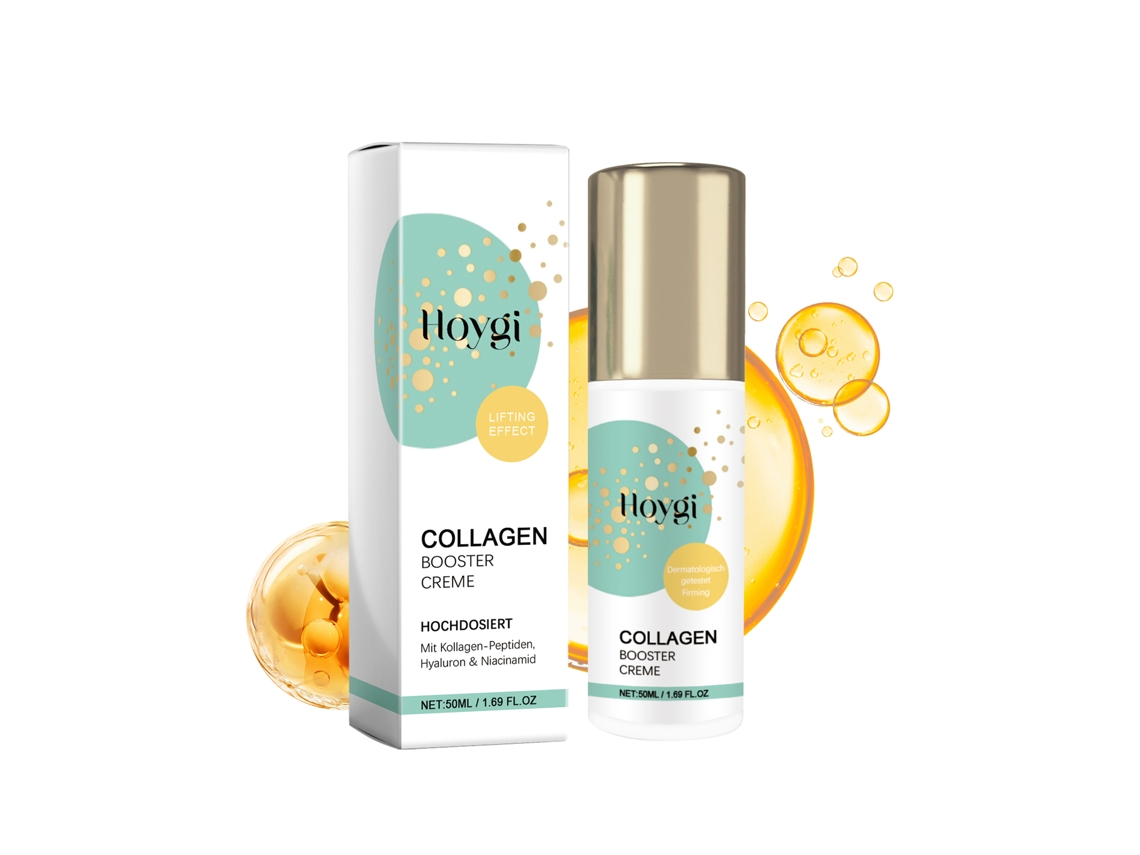 Crema facial antiarrugas con colágeno.