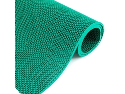 (verde) Alfombra De Baño Y Cocina De Plástico Pvc Antideslizante, Rollo Grande, Malla Hueca, Respetuosa Con El Medio Ambiente.