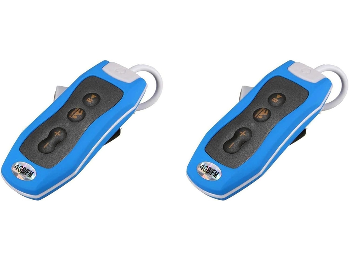 Reproductor Mp3 2x Resistente Al Agua Ipx8 Con Radio Fm, Sonido Estéreo, Apto Para Nadar, Bucear Y Surfear.