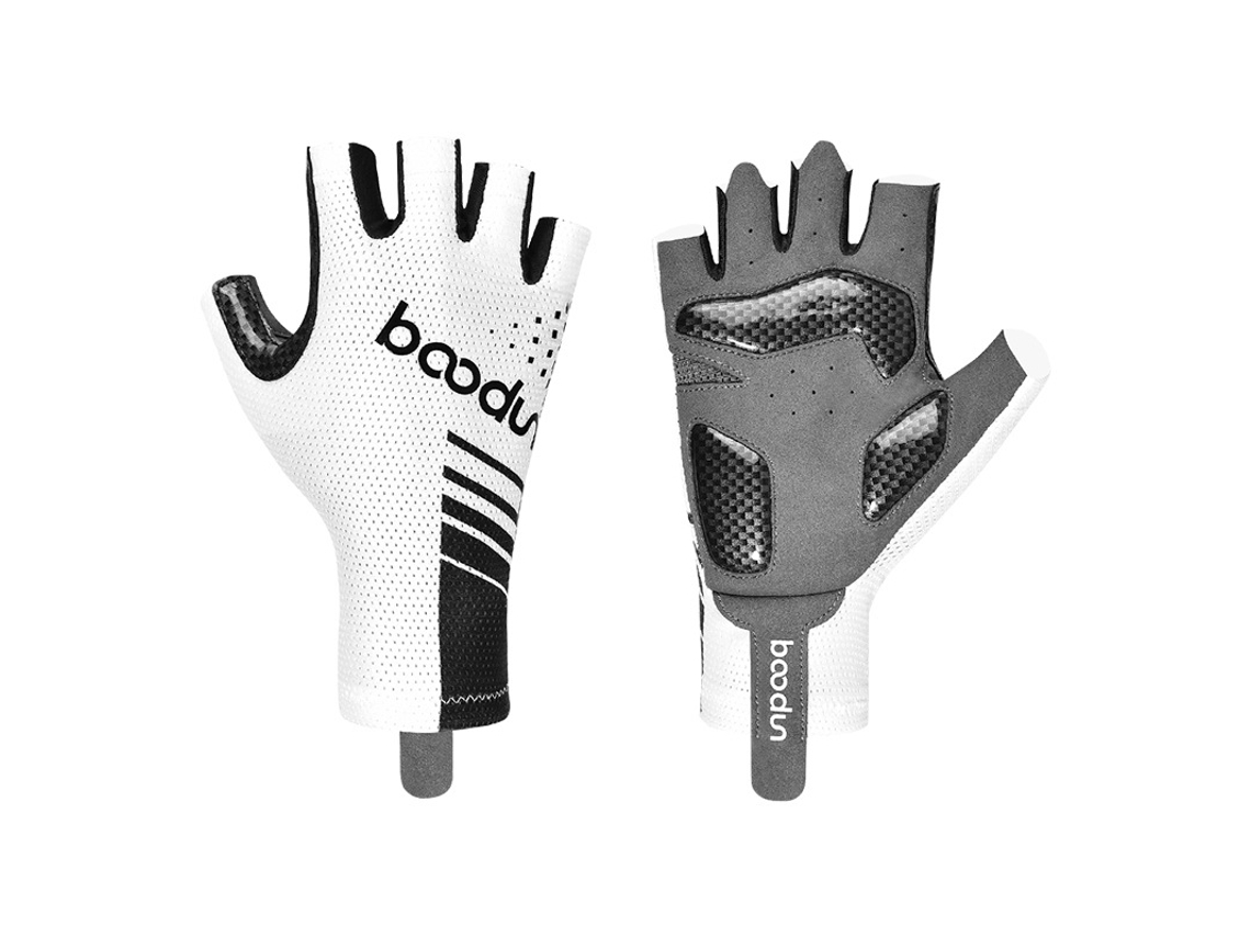 (negro Y Blanco L) Guantes De Ciclismo De Medio Dedo, Adecuados Para Ciclismo Al Aire Libre, Guantes De Ciclismo De Carretera