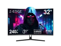 Monitor curvo para juegos Z-edge ug32p (32 pulgadas - 240 Hz - 1 ms - Pantalla curva 16:9 1500R - 280 cd/m² - FreeSync - DisplayPort 1.4 - HDMI 2.0)