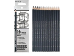2026rebe-lápices De Grafito Profesionales 14pcs/set 12b-6h Para Dibujo Escolar Y Artístico Dr Je