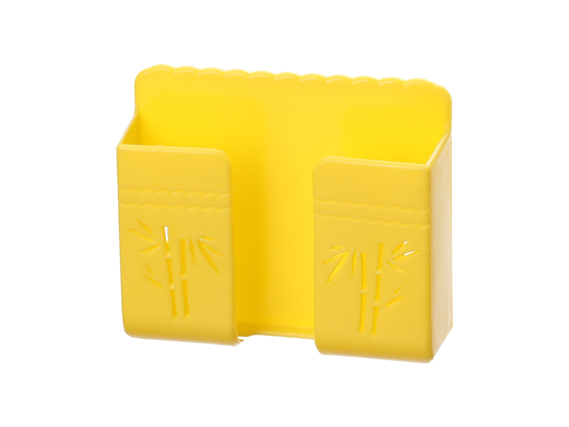 Soporte adhesivo de ABS para teléfono móvil, ideal para mesita de noche y baño, con orificio.